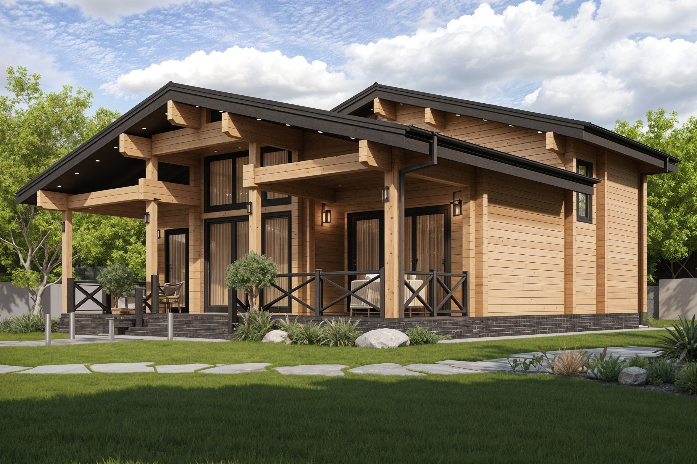 Дом из клееного бруса VZ-408